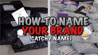 HOW TO NAME YOUR CLOTHING BRAND (A CATCHY NAME)