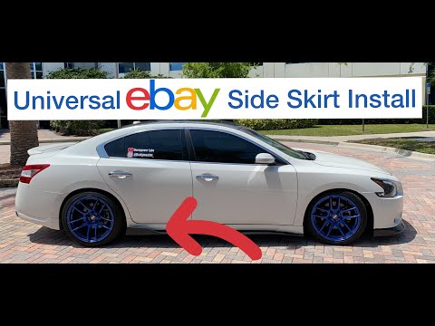 eBay universal side skirt install/interior detail/7th gen Maxima Side skirt