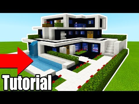 Minecraft Tutorial: How To Make A The Ultimate Modern House 2018 "2018 Modern House Tutorial"