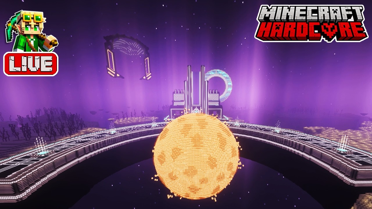 Powering an End City in my 55,700 Day Hardcore Minecraft World