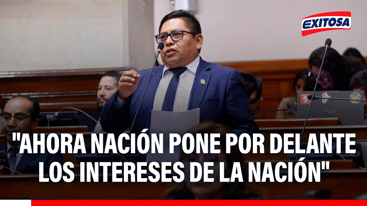 🔴🔵 Ángel Meneses, diputado de Ahora Nación, afirmó que su bancada prioriza los intereses del país
