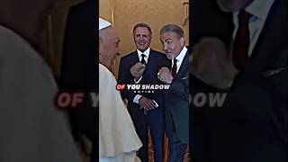 Sylvester Stallone Shadowboxing The Pope