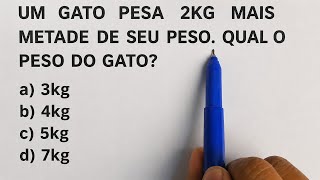 90% DAS PESSOAS ERRAM ESTA QUESTÃO DO GATO 🐱