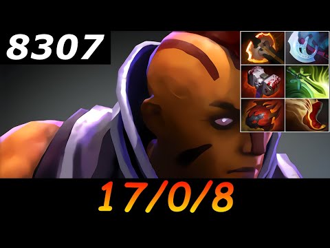Dota 2 Anti-Mage 8307 MMR 17/0/8 (Kills/Deaths/Assists) Ranked Full Gameplay