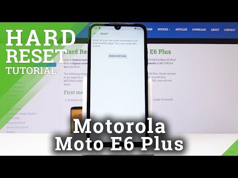 How to Hard Reset in Motorola Moto E6 Plus - Factory Reset by Settings