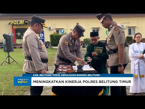 KAPOLRES BELITUNG TIMUR PIMPIN SERTIJAB PEJABAT BARU