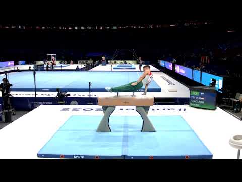 TOMCSANYI Benedek (HUN)_2023 Artistic Worlds, Antwerp (BEL)_Qualifications_Pommel Horse