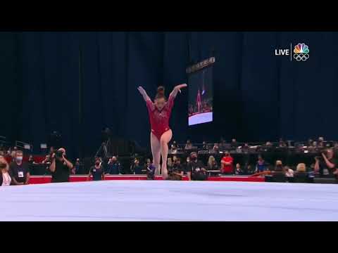 Suni Lee Floor 2021 Olympic Trials Day 2