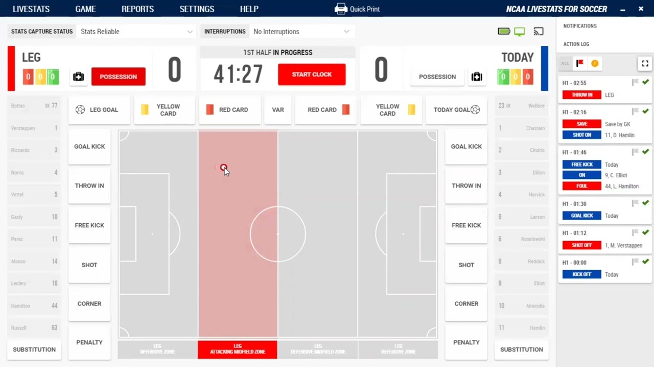 NCAA Live Stats Tutorial: Soccer