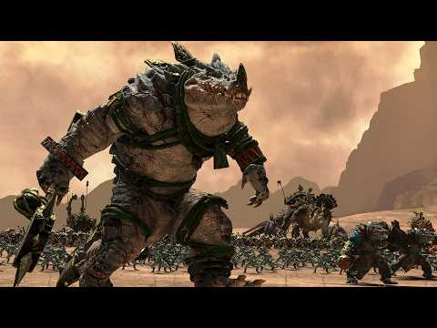 Khorne vs Lizardmen - Warhammer 3 Epic Cinematic Battle