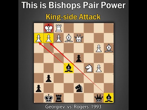 The Bishops Pair Power | Kiril Georgiev vs Ian Rogers 1993
