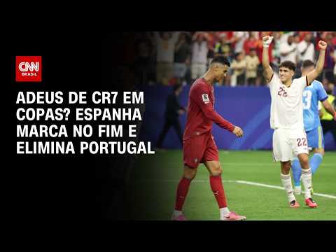 Espanha elimina Portugal em possível adeus de Cristiano Ronaldo em Copas | CNN PRIME TIME