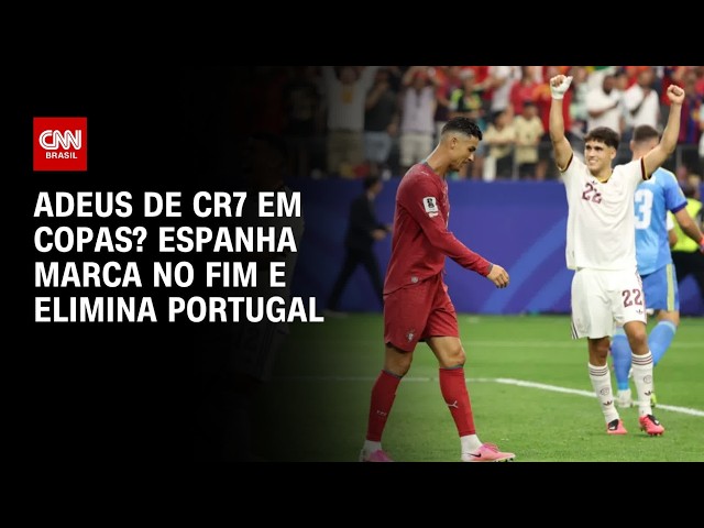 Espanha elimina Portugal em possível adeus de Cristiano Ronaldo em Copas | CNN PRIME TIME