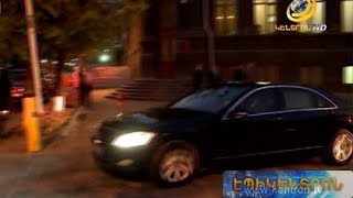 Սերժ Սարգսյանն իրեն սպասարկող զրահապատ մեքենան հեռանալուց հետո տարել է