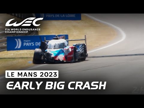 WEC 第4戦 ル・マン24時間レースFP1クラッシュ動画