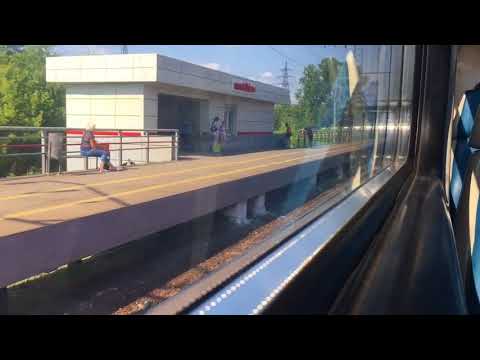 Поездка на электропоезде ЭД9Э-0010 со ст. Дзержинск до ст. Московский вокзал