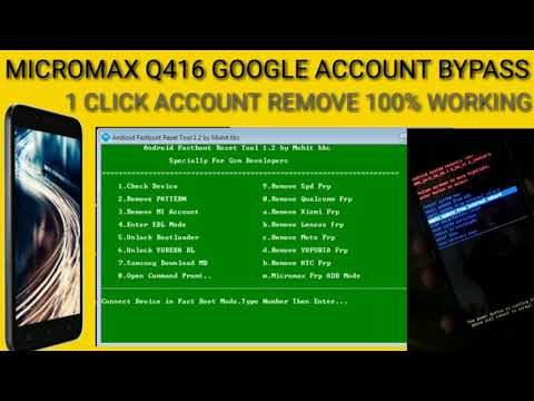 Micromax Q416 GOOGLE ACCOUNT BYPASS ( FRP UNLOCK) 100% WORKING SOLUTION