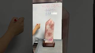 Download lagu Huge deal on the massive rose quartz tower! #crystals #massivecrystals #rosequartz mp3