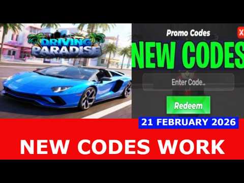 *NEW CODES* Driving Paradise Alpha ROBLOX | February 21, 2026