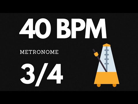 40 BPM Metronome 3/4