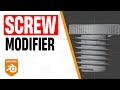 How to Use the Screw Modifier in Blender - Blender Tutorial