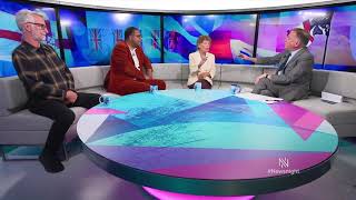 Billy Bragg talking flags on Thursdays Newsnight