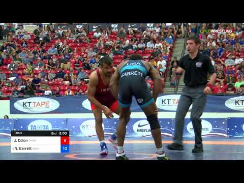 2018 Marine Corps US Open/Senior Men's Freestyle 61 Finals - Joe Colon (TMWC) Vs. Nahshon Garrett