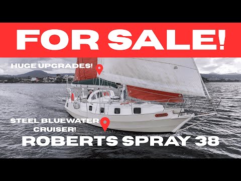 FOR SALE! Roberts Spray 38 STEEL BLUEWATER CRUISER "Wizard"