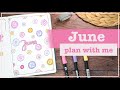 June 2024 | Bullet Journal Set Up | Plan With Me - Button Theme