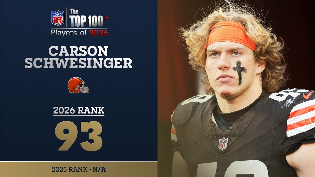 93: Carson Schwesinger (LB, Browns) | Top 100 Players of 2026