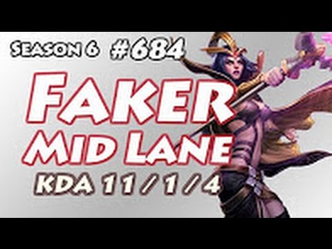 SKT T1 Faker - LeBlanc vs Ryze - KR LOL SoloQ Highlights