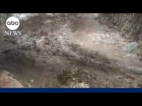 Growing risk of mudslides after heavy rain batters California