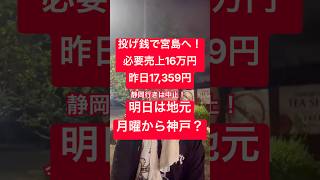 【投げ銭で宮島へ！】必要売上16万円…昨日の売上と今後の作戦を話します