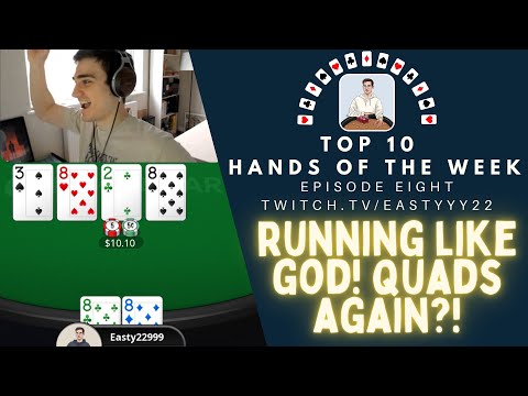 Top 10 Hands Of The Week Ep. 8 - Insane Run Good Continues?! Quads Everywhere! (10/16NL Zoom)