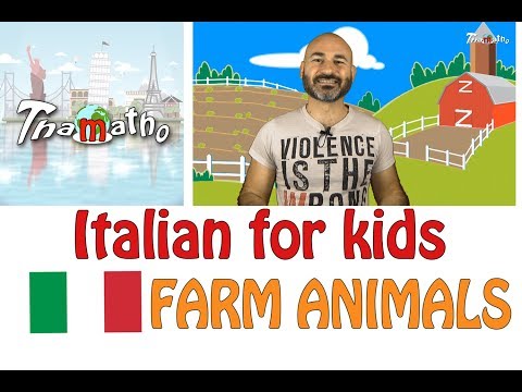 Italian for kids - Farm animals