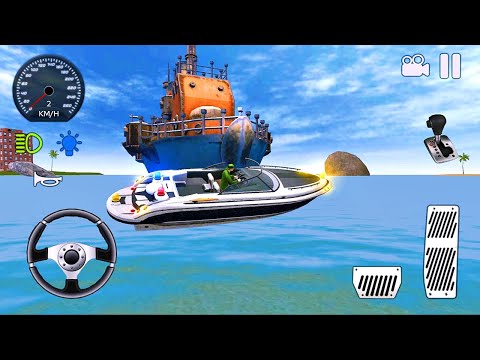 Coast Guard Police Rescue Simulator - Boat Games Android Gameplay