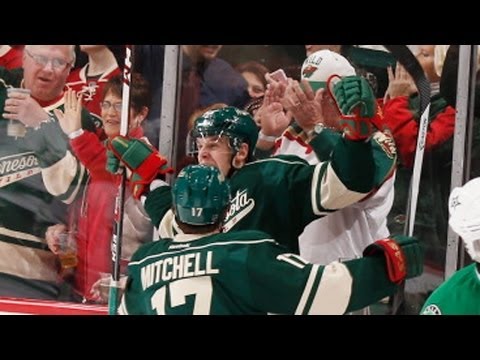 Erik Haula scores his first NHL goal