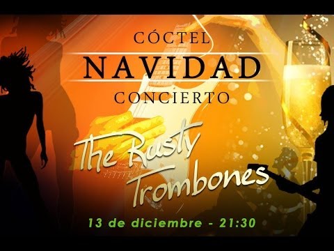 The Rusty Trombones en Algo Así, cóctel navidad 2013. Ciudad Santo Domingo, Algete.