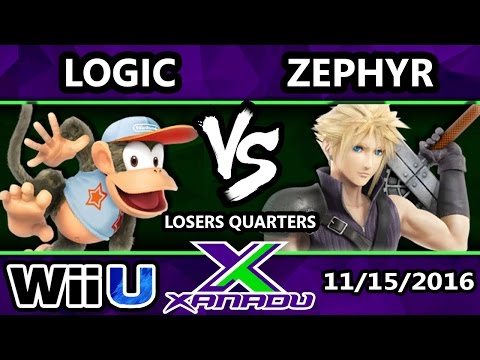 S@X 176 - VGBC | Logic (Diddy Kong) Vs. Zephyr (Cloud) - SSB4 Losers Quarters - Smash for Wii U