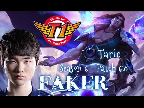 SKT T1 Faker TARIC Supp vs Alistar - Patch 6.8 KR | League of Legends