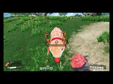 Petting a lizard doggo in SATISFACTORY