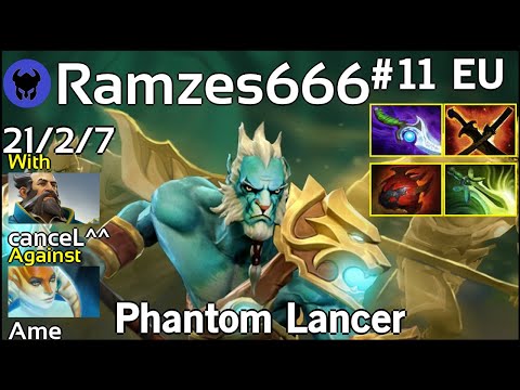 Ramzes666 plays Phantom Lancer!!! Dota 2 7.21
