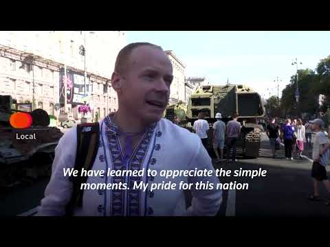 Kyiv residents celebrate Ukrainian Independence Day
