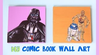 DIY Comic Book Wall Art