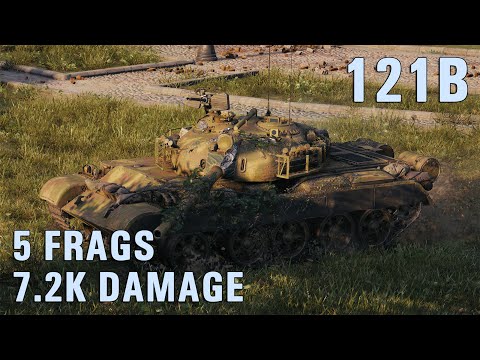 121B WoT – 5 Kills, 7.2K Damage | World of Tanks Replays
