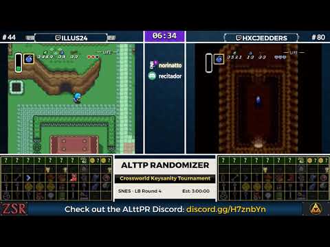 ALttPR Crossworld Keysanity Tournament: LB Round 4 - illus vs. hXcjedders