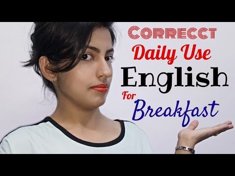 Breakfast के समय बोले जाने वाले Sentences | Daily Use English Sentences / Free ESL Lesson Video