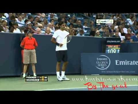 Awesome  Point : Roger Federer Vs Bogomolov Jr  cincinnati Tennis Open 2012 (HD)