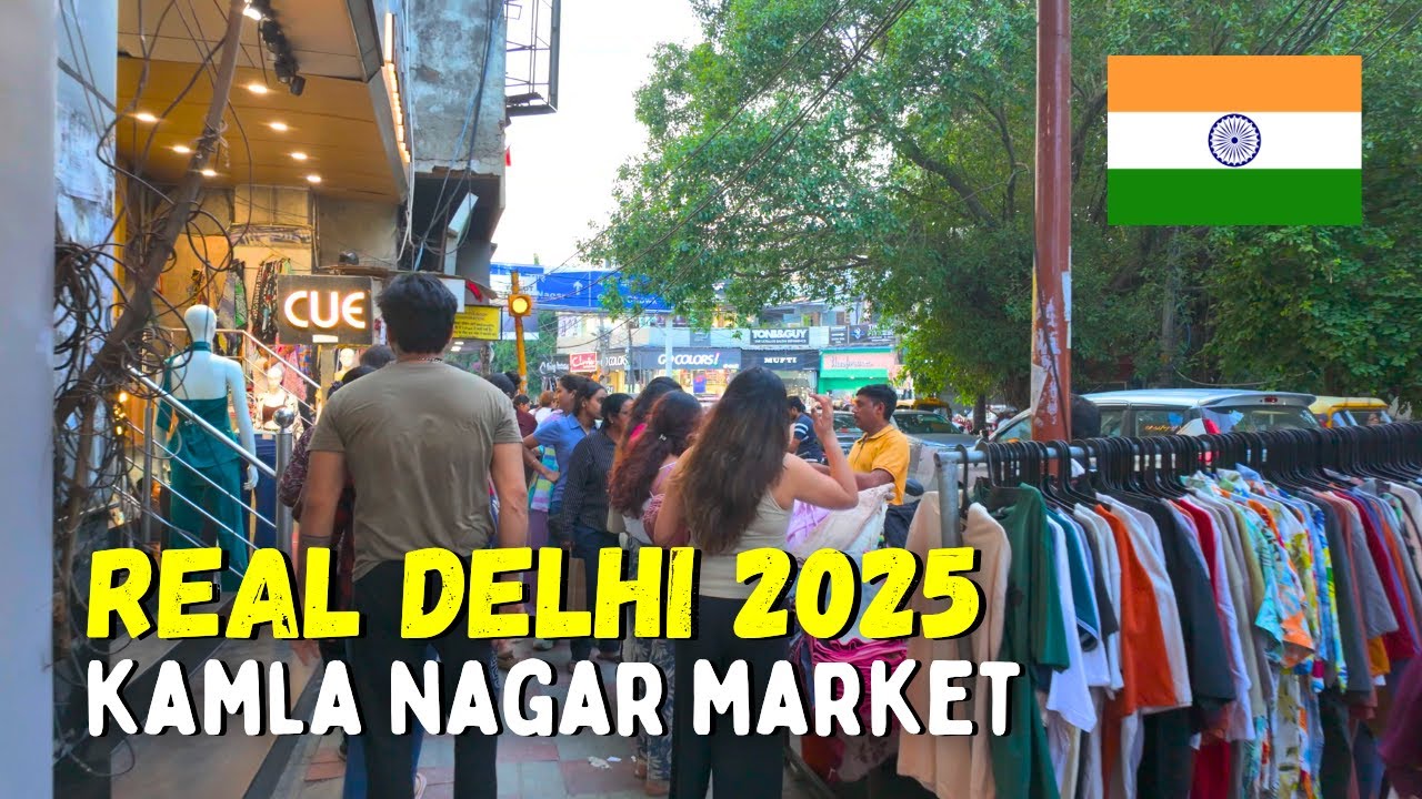 Immersive street-level walking tour through Delhi (Market 23), India, showcasing authentic urban landscapes, local architecture, and the vibrant atmosphere of the city's neighborhoods