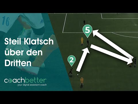 FC Bayern Passen Übung: Steil klatschen lassen über den Dritten | coachbetter ⚽🔥